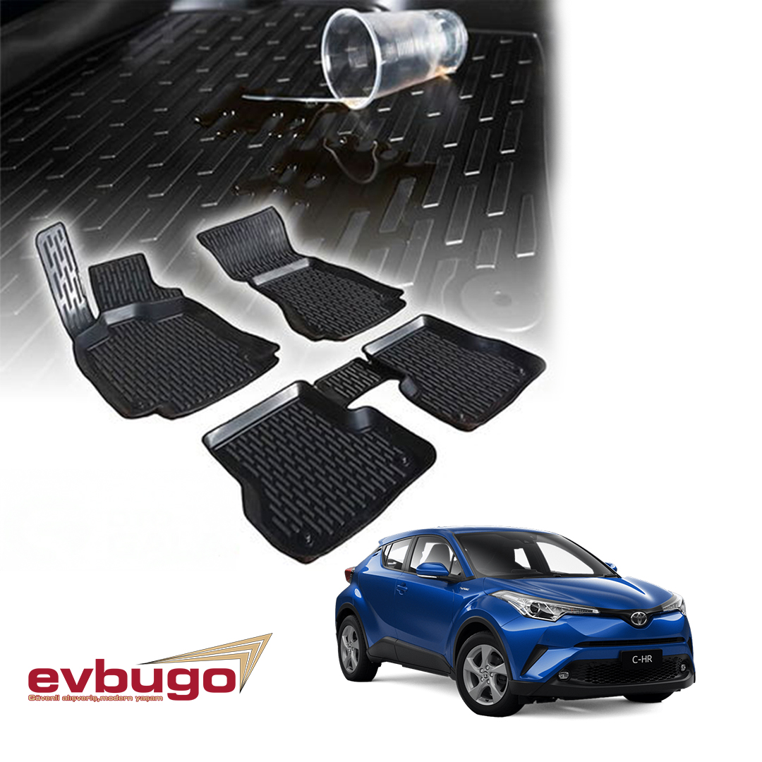 3D PASPAS SİYAH TOYOTA CHR 2019+